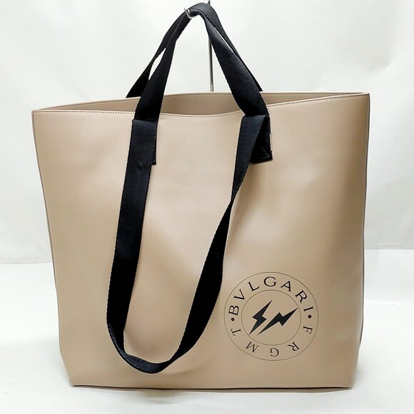 Bvlgari Tote Bag Brown Leather #180208B72B - Picture 1 of 15